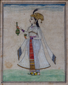 A portrait of a Mughal princess