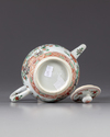 A Chinese famille verte teapot