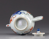 A Chinese famille verte globular shaped teapot