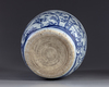 A Chinese blue and white 'Three Friends of Winter' jardiniere