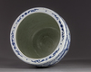 A Chinese blue and white 'Three Friends of Winter' jardiniere