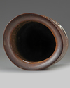 A Chinese carved bamboo 'Luohan' brush pot, bitong