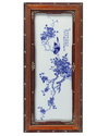 A CHINESE BLUE AND WHITE 'BIRD' PLAQUE, 20TH CENTURY