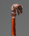 A carved Mughal ivory dagger handle