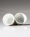 TWO SMALL CHINESE FAMILLE ROSE CUPS