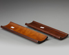 Two Chinese wooden arm rests