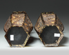 Two Chinese tortoise vases
