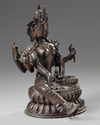 A Nepalese bronze figure of Vasudhara