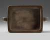 A Chinese bronze rectangular censer