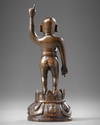A Chinese bronze figure of the boy Shakyamuni