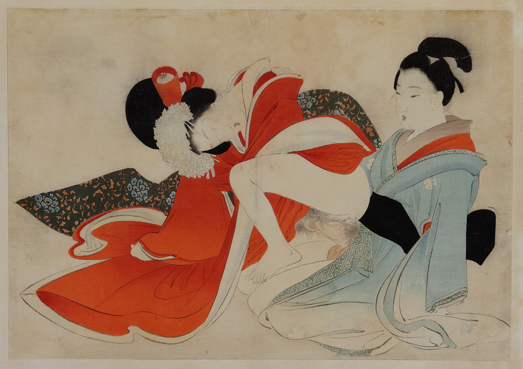 A Japanese shunga book