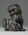 A Chinese bronze Buddhist lion