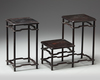 Two Chinese hongmu display stands