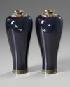 A pair of Japanese cloisonné vases