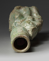 A CHINESE GREEN-GLAZED POTTERY INCENSE HOLDER, WESTERN HAN DYNASTY (206 BC - 24 AD)