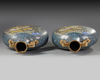 A PAIR OF CHINESE CLOISONNÉ ENAMEL MOON-FLASKS, CHINA, QING DYNASTY (1644-1911)