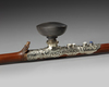 A Chinese bamboo and jadeite inlaid opium pipe