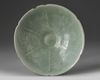 A KOREAN CELADON GLAZED LOBED BOWL, GORYEO PERIOD (918-1392)