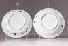 Two Chinese blue and white ladies dishes