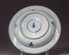 A Chinese blue and white everted rim dish