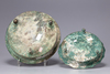 Two Islamic bronze dishes