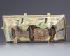 A CHINESE TERRACOTTA BRAZIER WITH CICADA'S, WESTERN HAN DYNASTY (206 BC-24 AD)