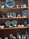 A Chinese blue and white rectangular tray
