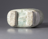A GREEN-GLAZED POTTERY FLASK, LATE WESTERN HAN DYNASTY (1ST CENTURY BC - 8 AD)