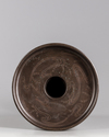 A Japanese bronze vase