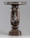 A Japanese bronze vase