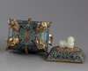 A Chinese cloisonné censer with cover