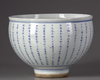 A blue and white ‘thousand characters’ jardiniere