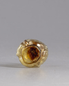 A ROMAN HEAD GLASS FLASK, CIRCA 3RD CENTURY AD