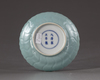 A Chinese turquoise-enamelled 'floral' saucer