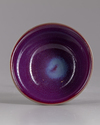 A CHINESE PURPLE GLAZED BOWL, 20TH CENTURY
