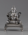 A silver figure of Ganesha