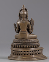 A Nepalese bronze figure of Vairocana