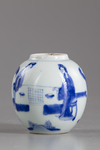 A Chinese small blue and white jar