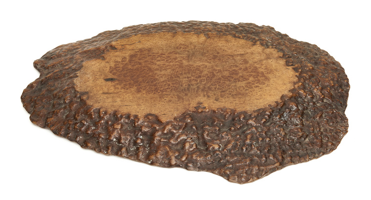 A Japanese oval shaped wood