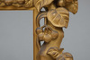 A Japanese gilded wooden temple frame