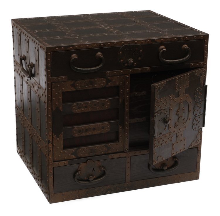 Rare fukugogata style ledger box (chobako)