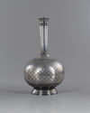 A silver-inlaid bidri vase