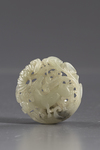 A CHINESE JADE OPENWORK PLAQUE WITH DEER AND BAT, 19TH-20TH CENTURY
