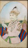 A MUGHAL MINIATURE OF A PRINCE, INDIA, 19TH-20TH CENTURY