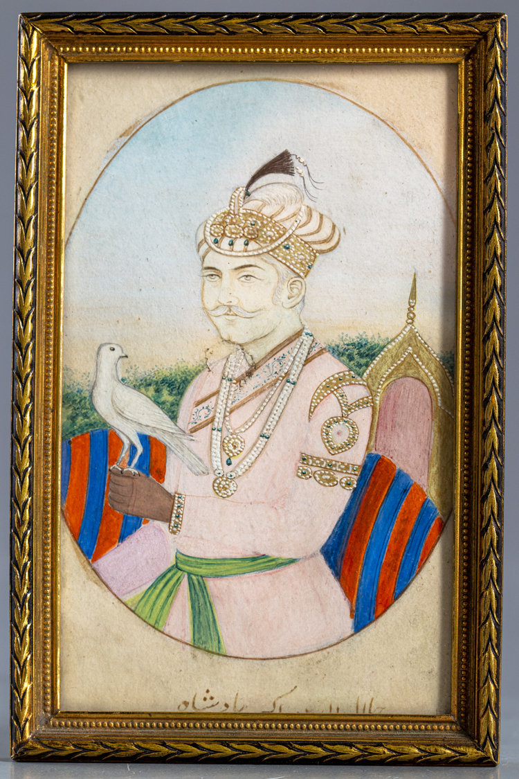 A MUGHAL MINIATURE OF A PRINCE, INDIA, 19TH-20TH CENTURY