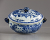 A CHINESE BLUE AND WHITE TUREEN WITH COVER, 18TH CENTURY