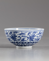 A Chinese  blue and white bowl