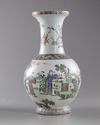A Chinese famille verte Eight Immortals vase