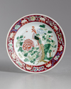A Chinese famille rose peasant dish