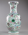 A LARGE CHINESE DOUCAI 'DRAGON' VASE, 19TH CENTURY